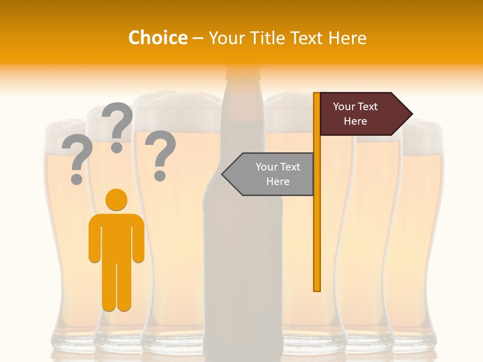 Yellow Head Arrangement PowerPoint Template