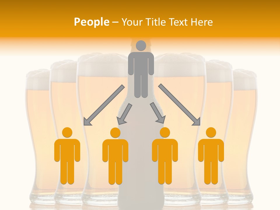 Yellow Head Arrangement PowerPoint Template