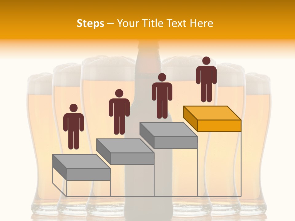 Yellow Head Arrangement PowerPoint Template