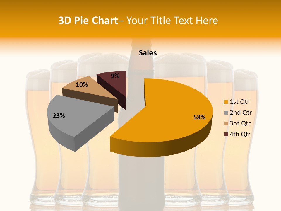 Yellow Head Arrangement PowerPoint Template