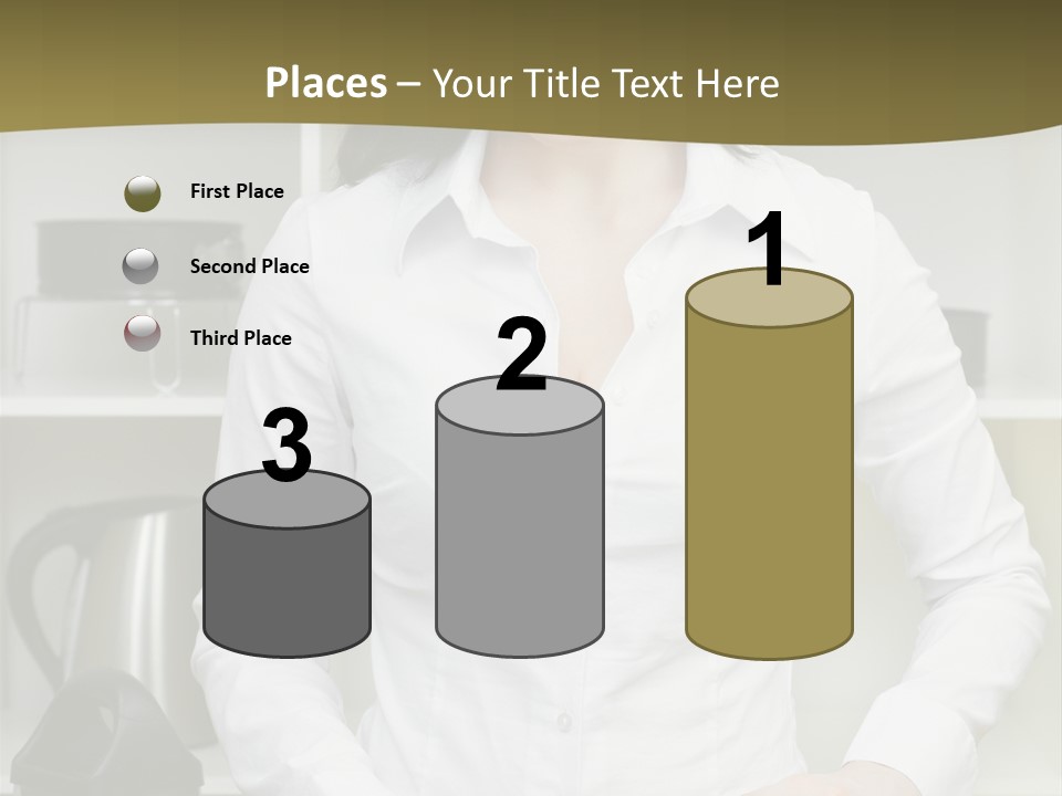 Caucasian View Care PowerPoint Template