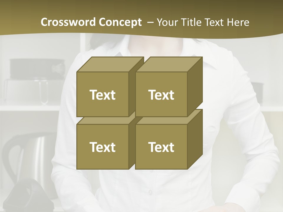 Caucasian View Care PowerPoint Template