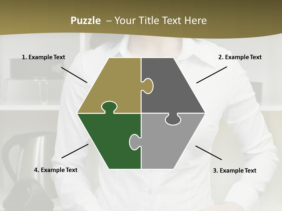 Caucasian View Care PowerPoint Template