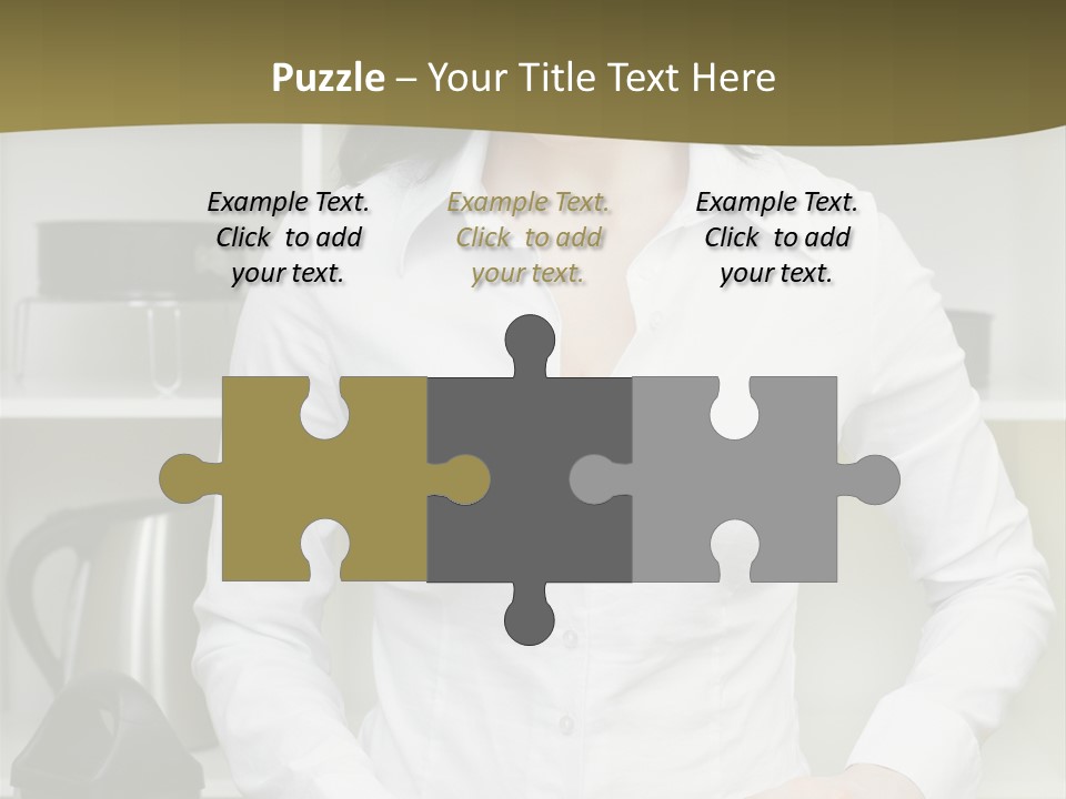 Caucasian View Care PowerPoint Template