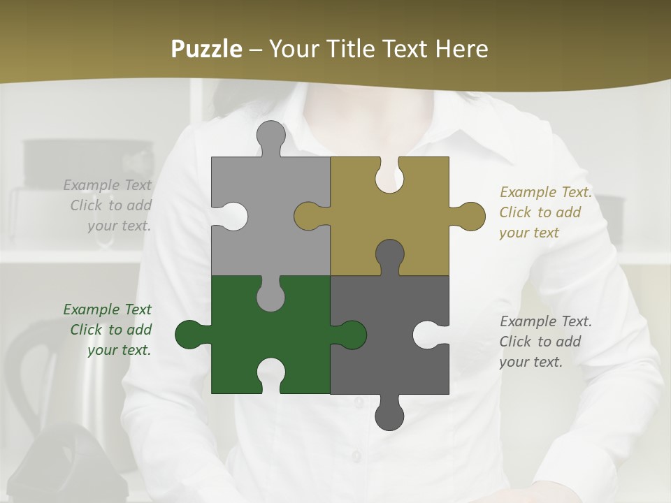 Caucasian View Care PowerPoint Template