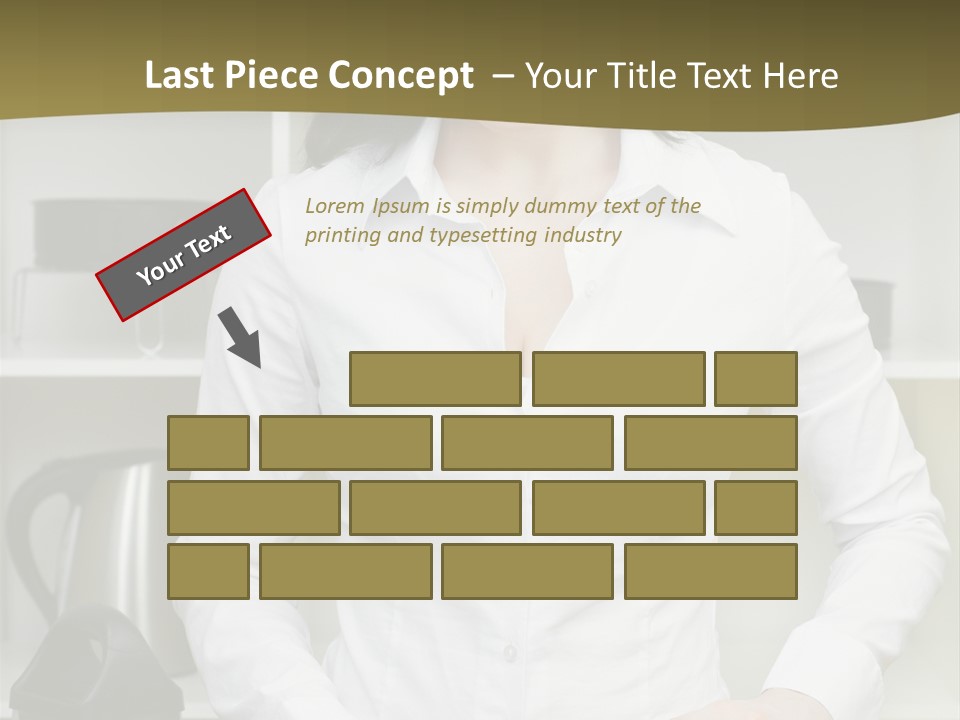 Caucasian View Care PowerPoint Template