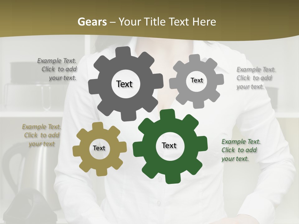 Caucasian View Care PowerPoint Template