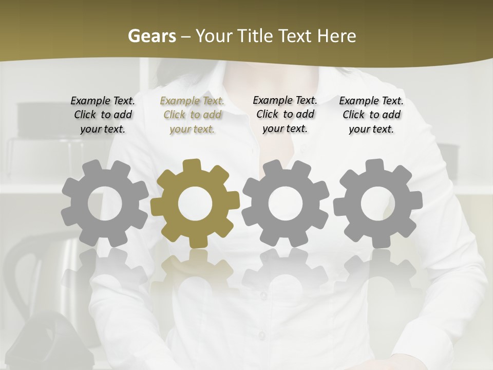 Caucasian View Care PowerPoint Template