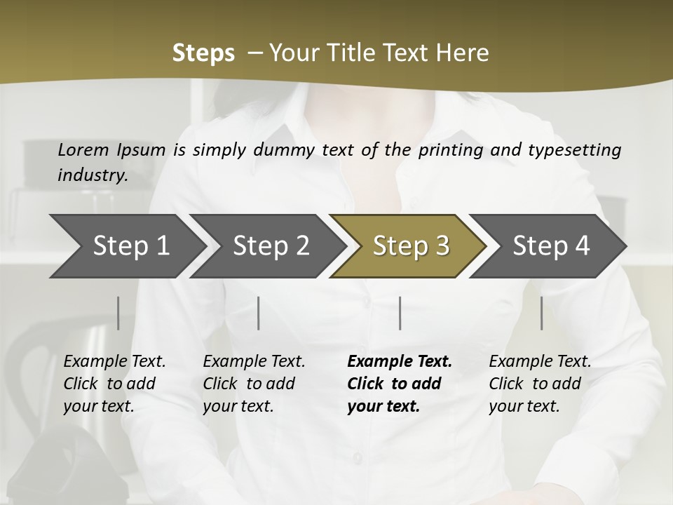 Caucasian View Care PowerPoint Template