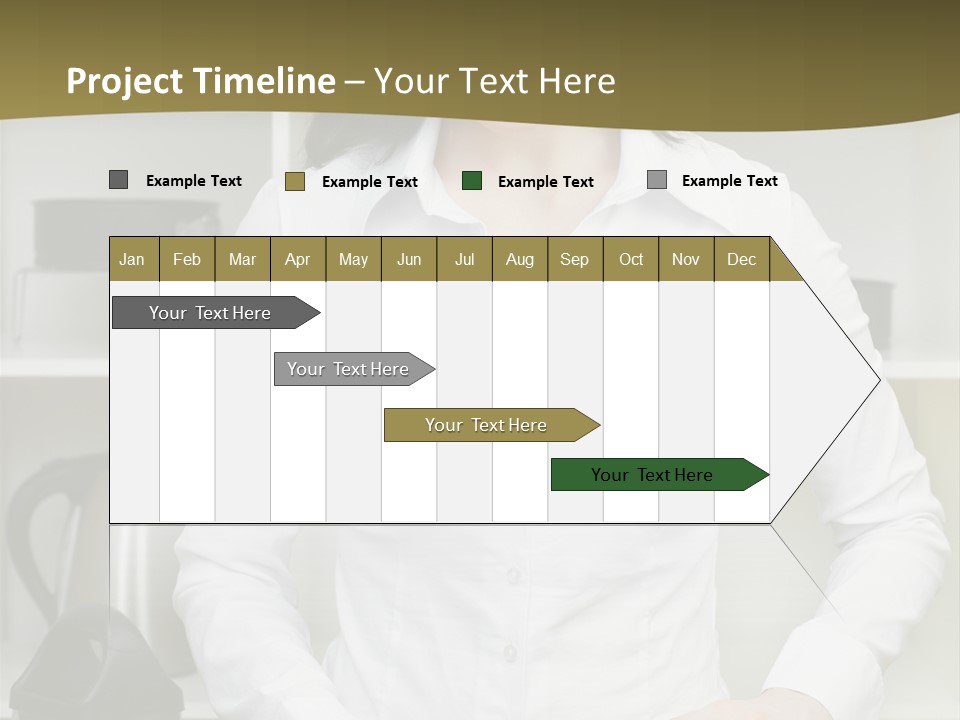Caucasian View Care PowerPoint Template