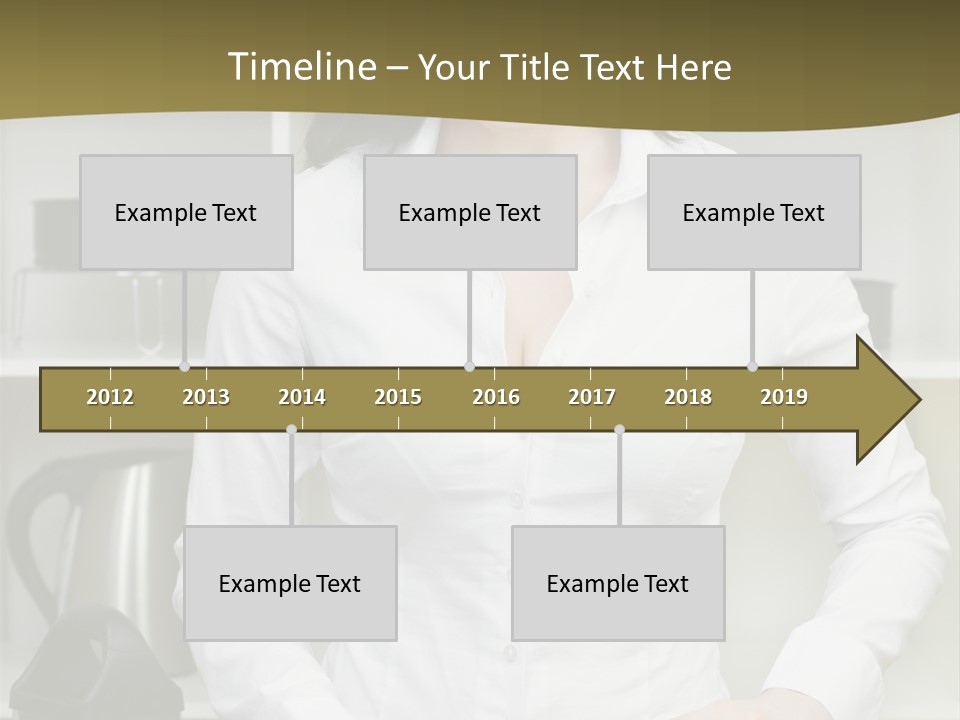 Caucasian View Care PowerPoint Template