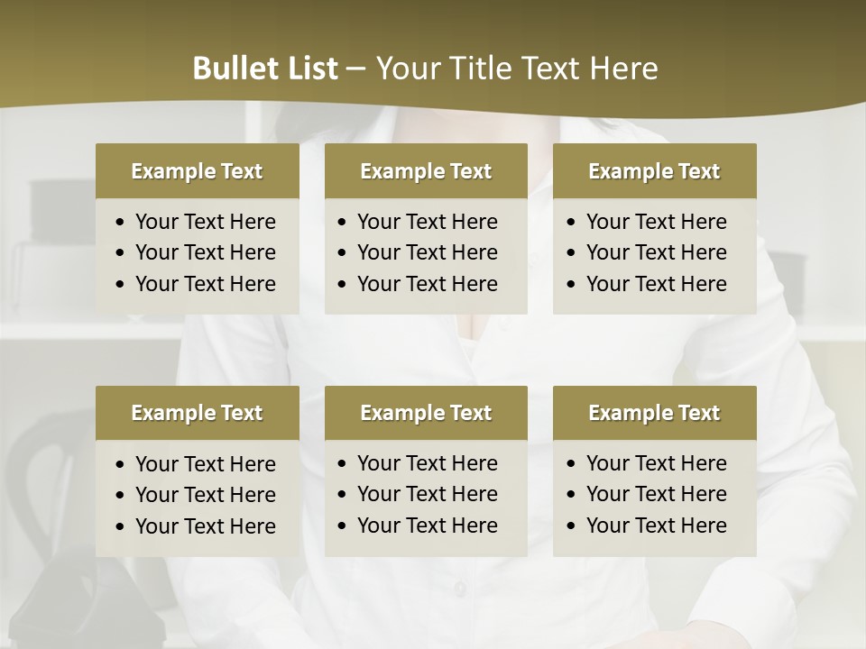 Caucasian View Care PowerPoint Template