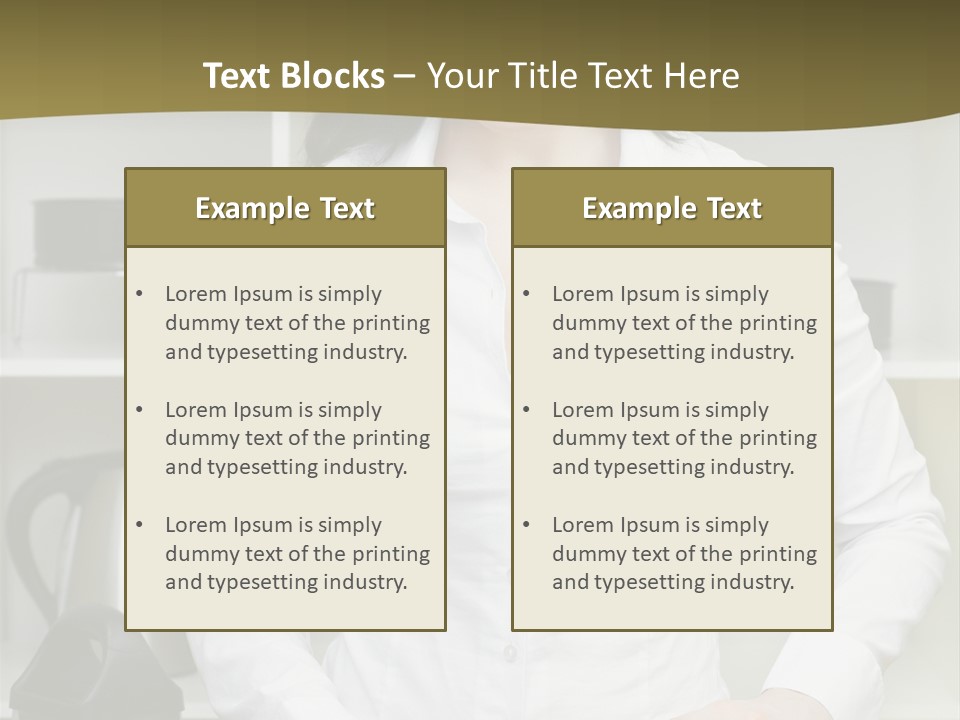 Caucasian View Care PowerPoint Template