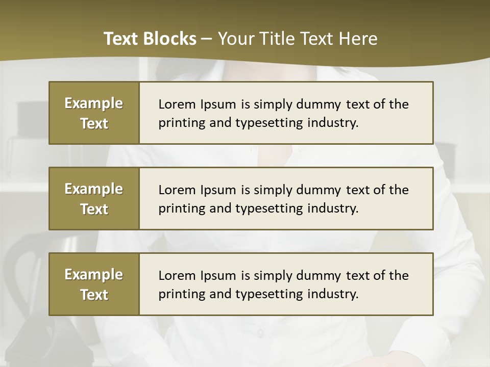Caucasian View Care PowerPoint Template