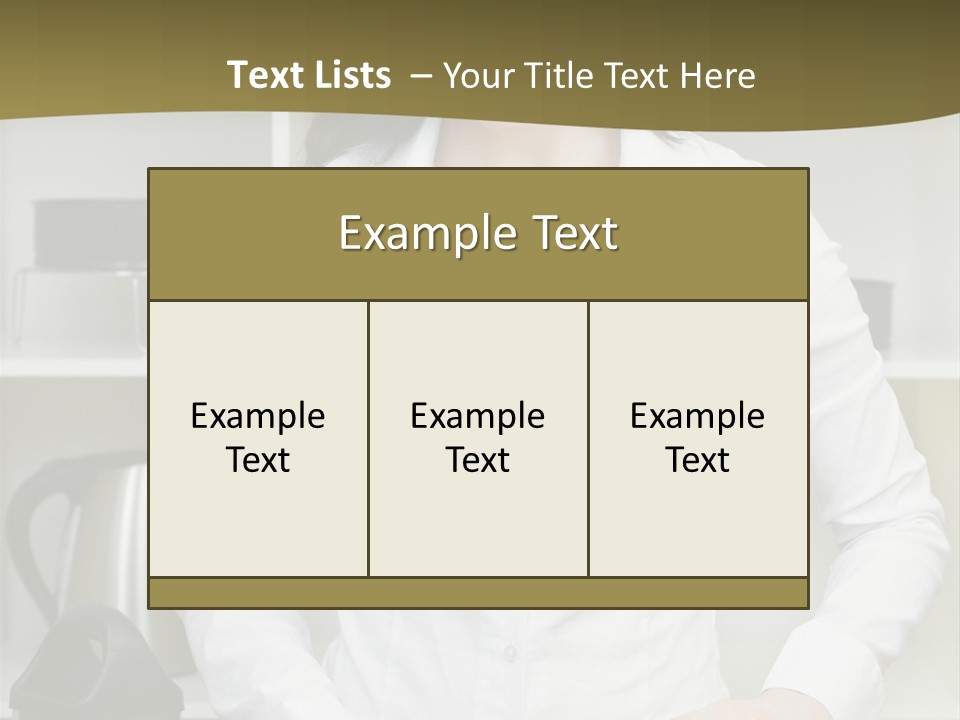 Caucasian View Care PowerPoint Template