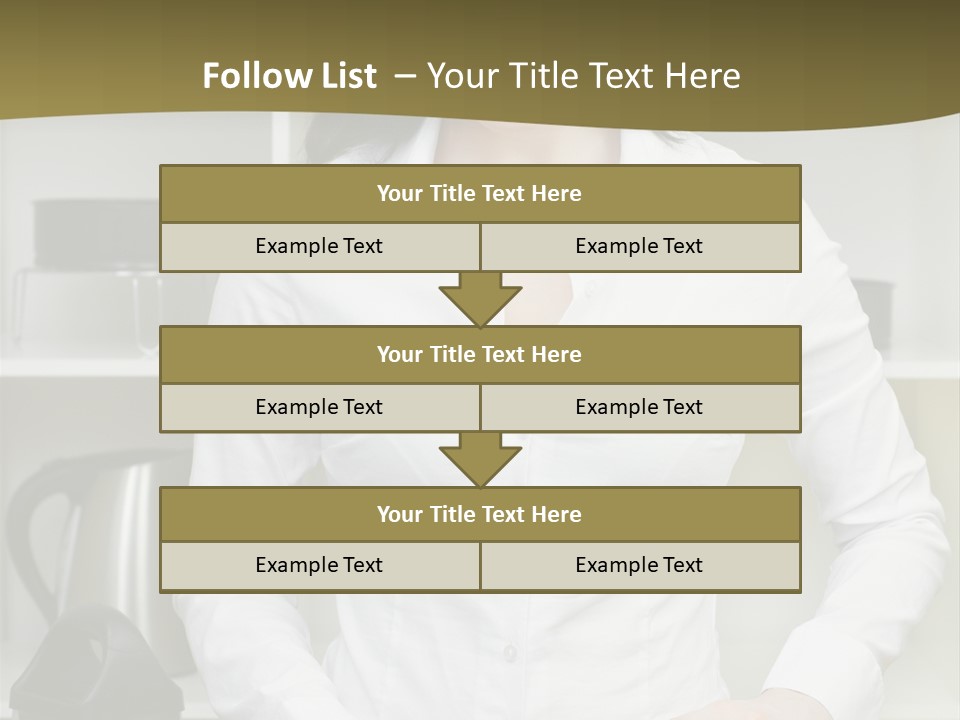 Caucasian View Care PowerPoint Template