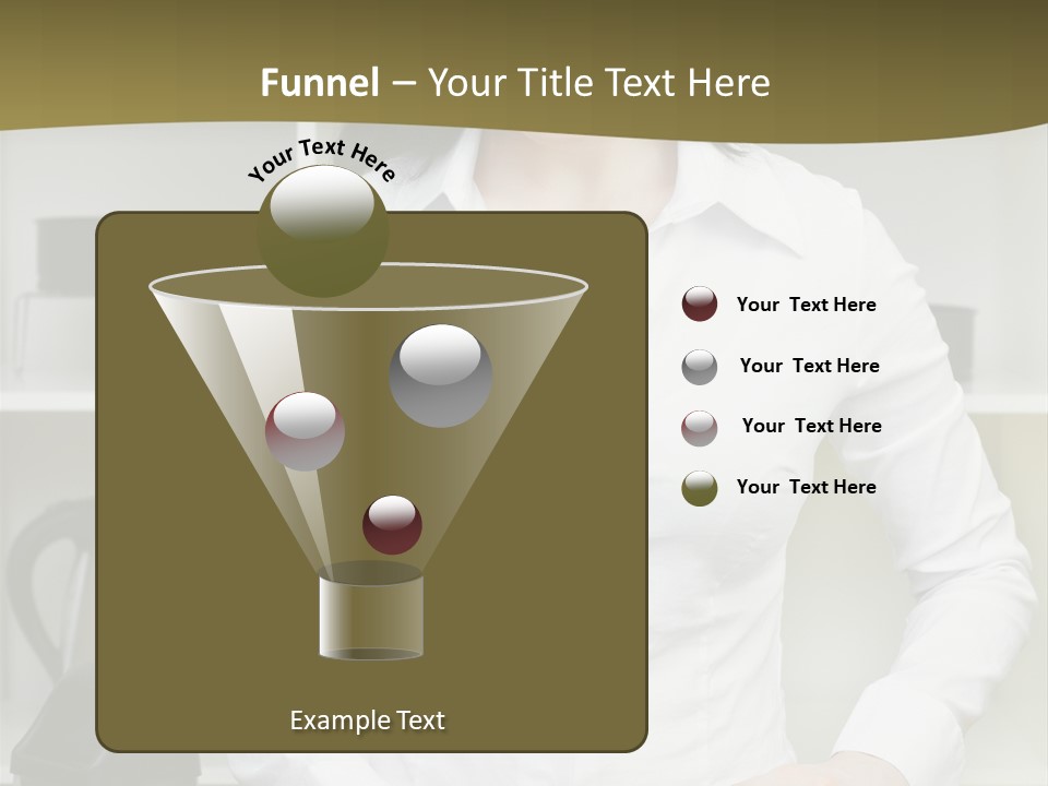 Caucasian View Care PowerPoint Template