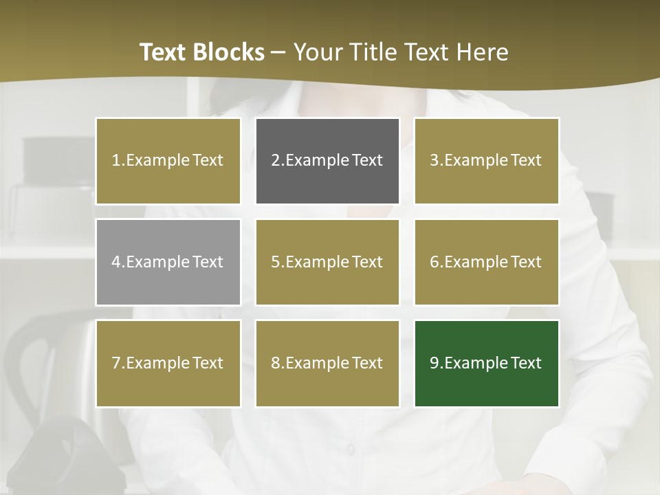 Caucasian View Care PowerPoint Template