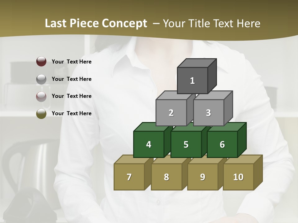 Caucasian View Care PowerPoint Template