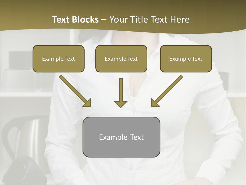 Caucasian View Care PowerPoint Template
