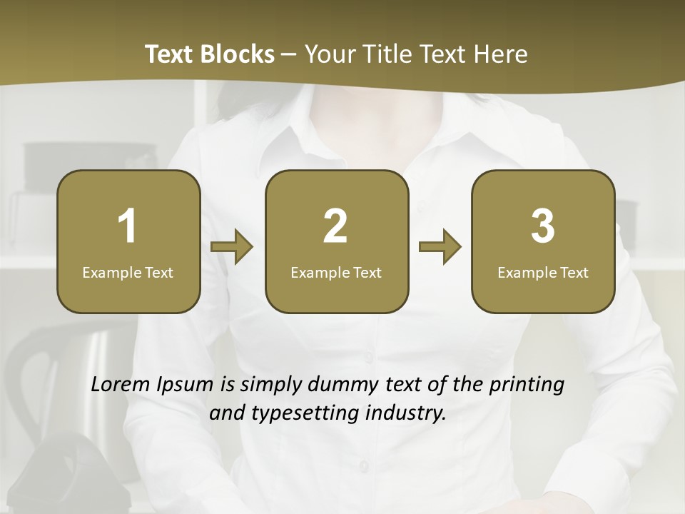 Caucasian View Care PowerPoint Template