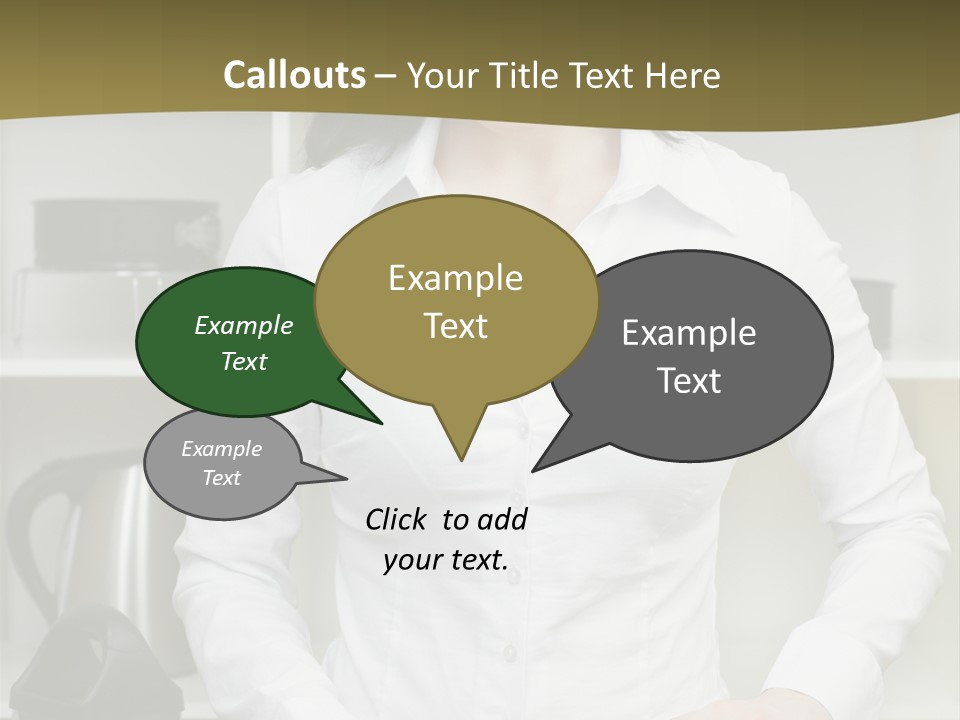 Caucasian View Care PowerPoint Template