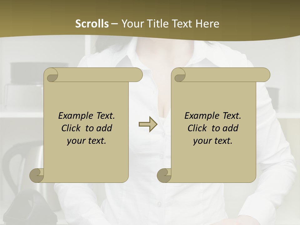 Caucasian View Care PowerPoint Template