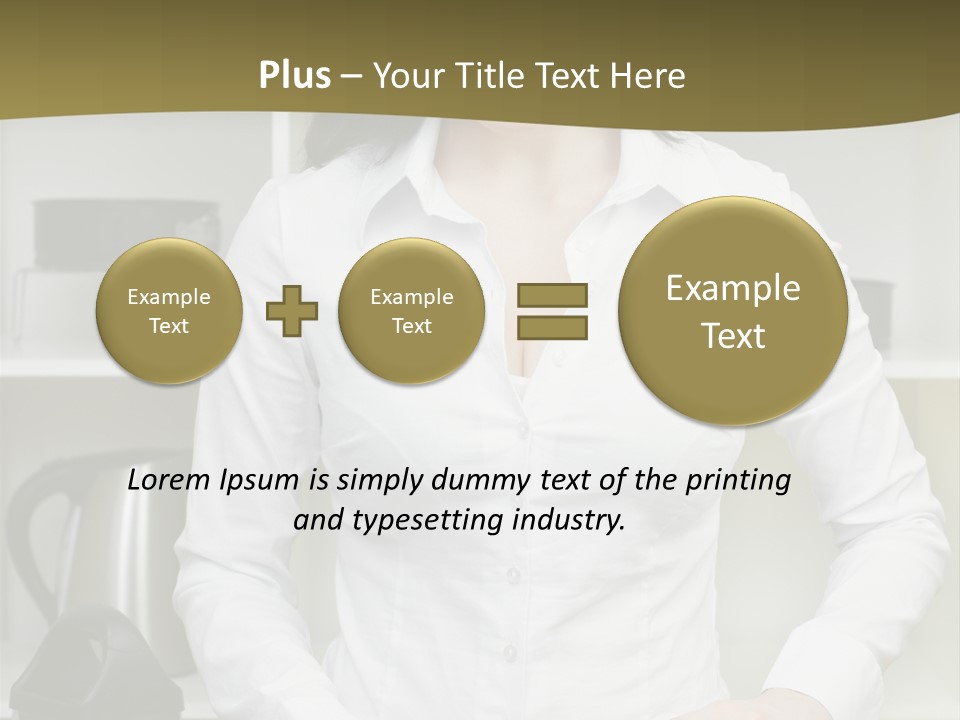 Caucasian View Care PowerPoint Template