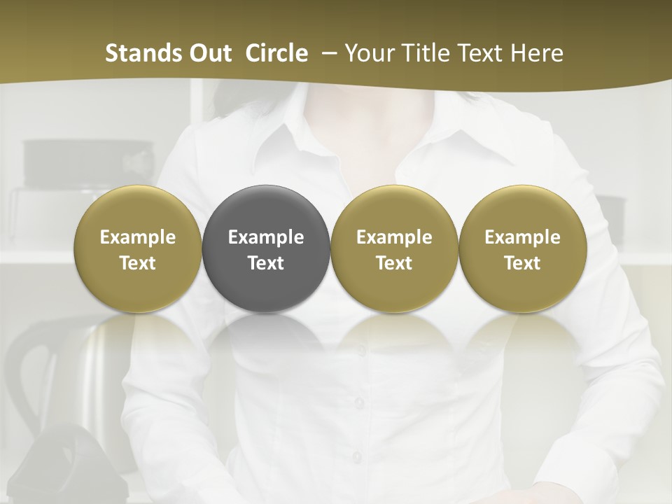 Caucasian View Care PowerPoint Template
