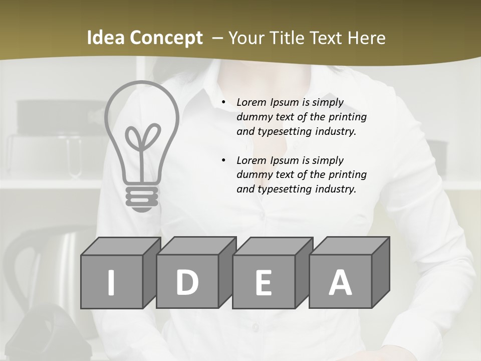 Caucasian View Care PowerPoint Template