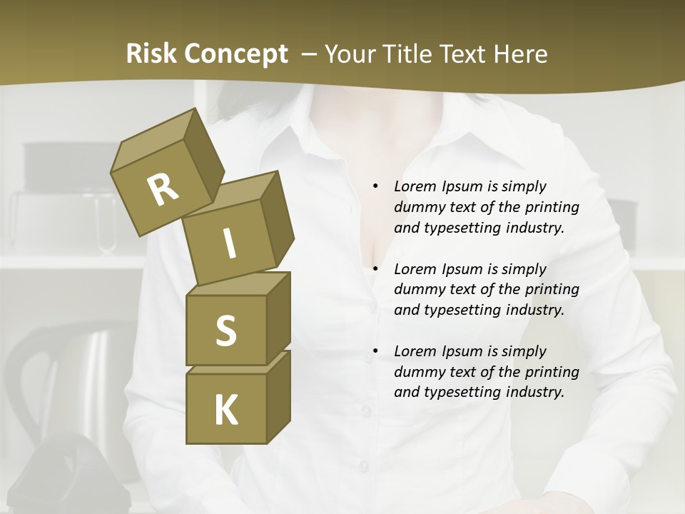 Caucasian View Care PowerPoint Template