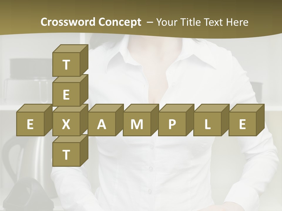 Caucasian View Care PowerPoint Template