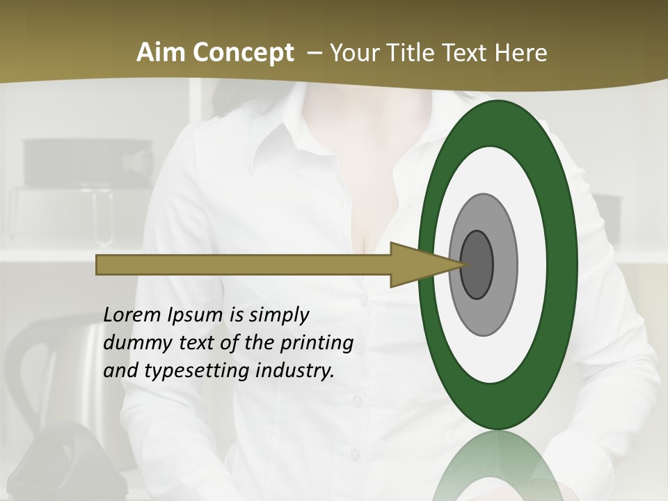 Caucasian View Care PowerPoint Template