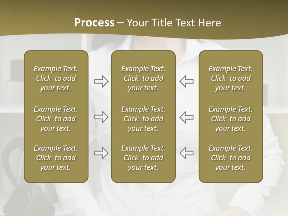 Caucasian View Care PowerPoint Template