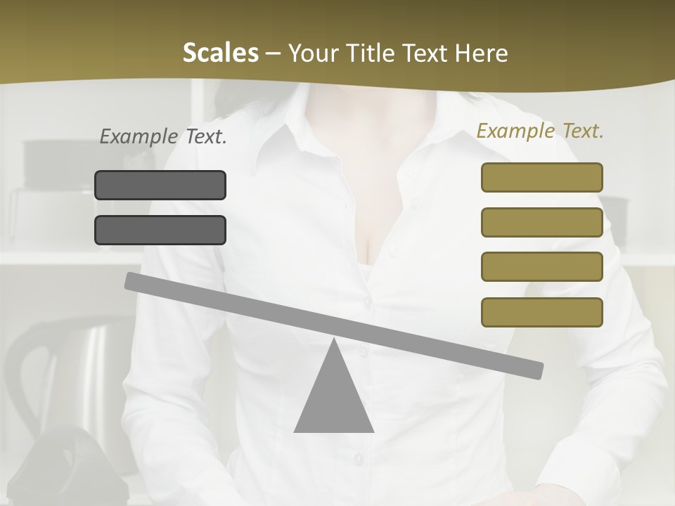Caucasian View Care PowerPoint Template