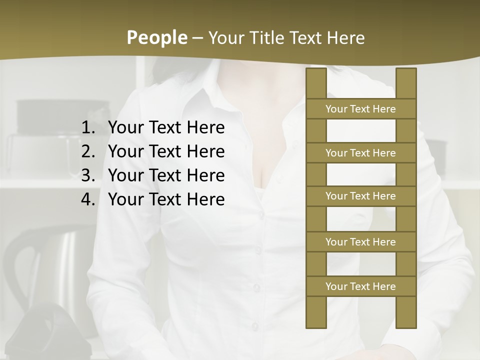 Caucasian View Care PowerPoint Template