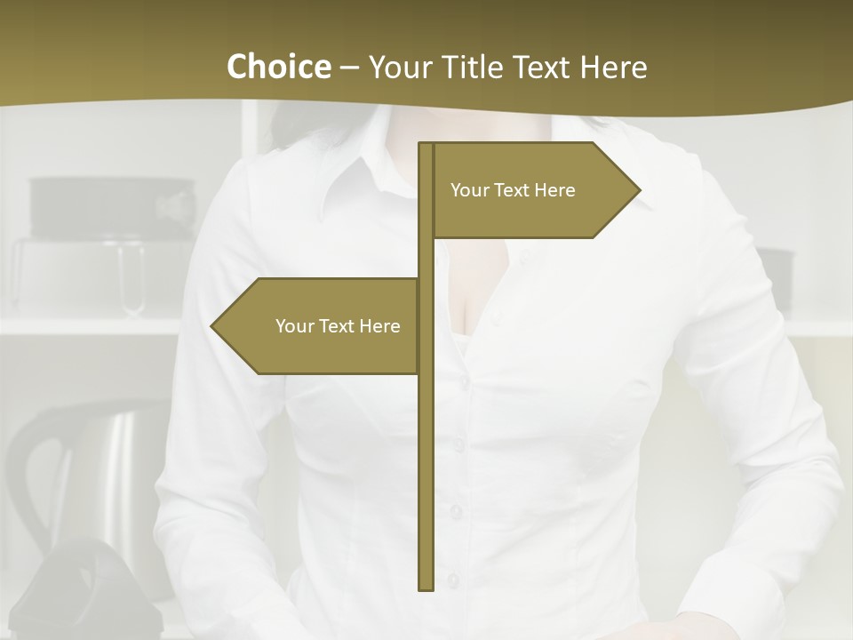 Caucasian View Care PowerPoint Template