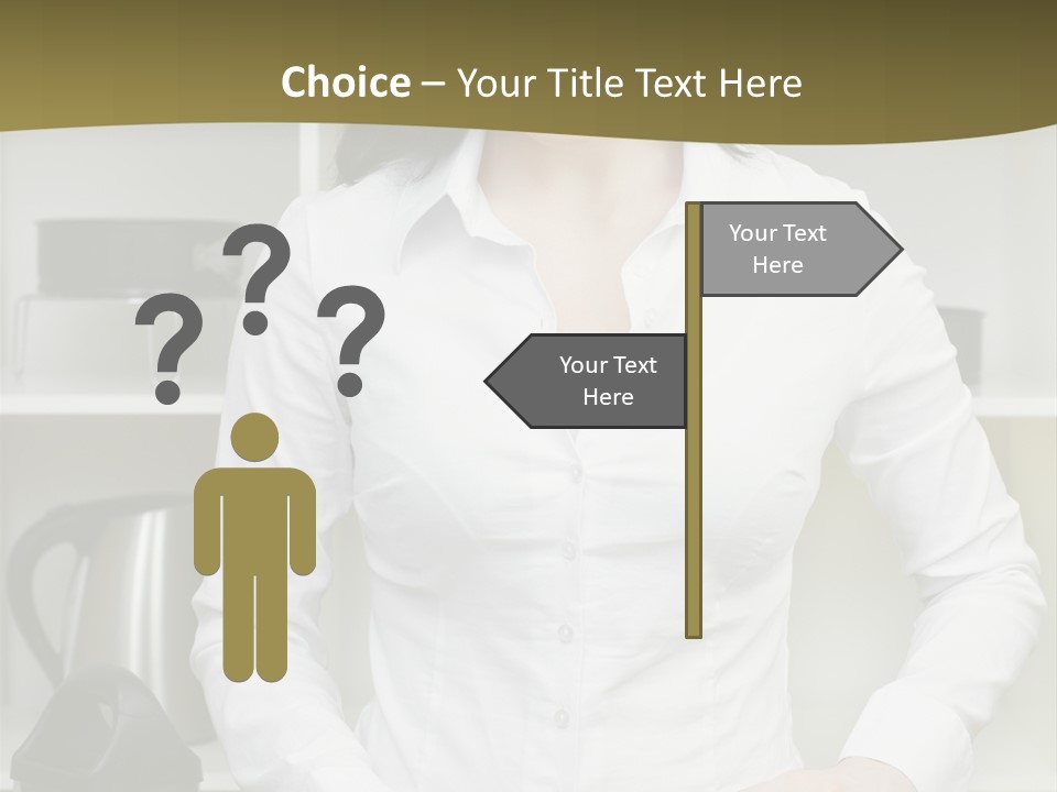 Caucasian View Care PowerPoint Template