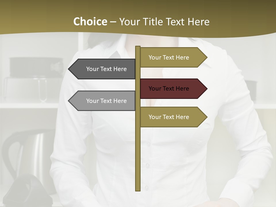 Caucasian View Care PowerPoint Template