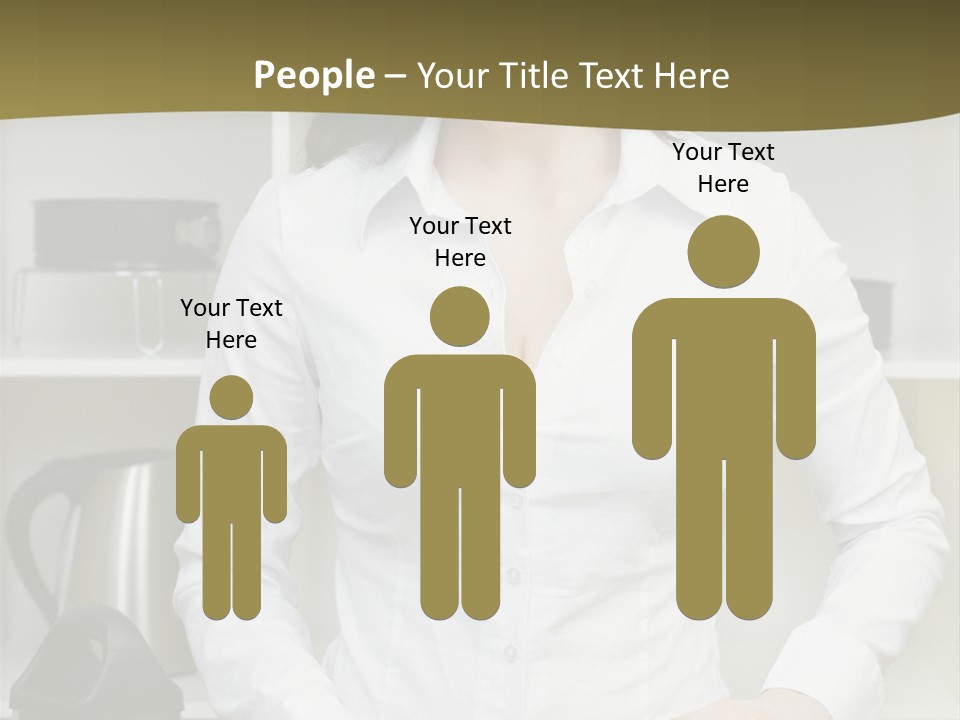 Caucasian View Care PowerPoint Template