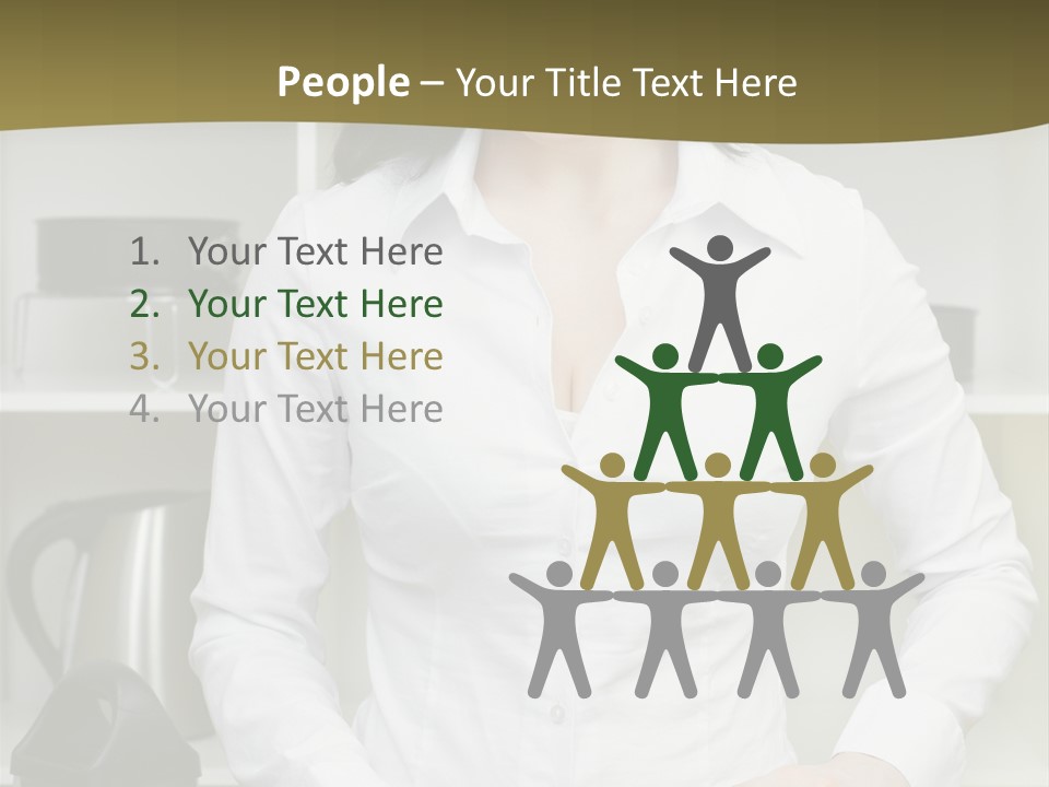 Caucasian View Care PowerPoint Template