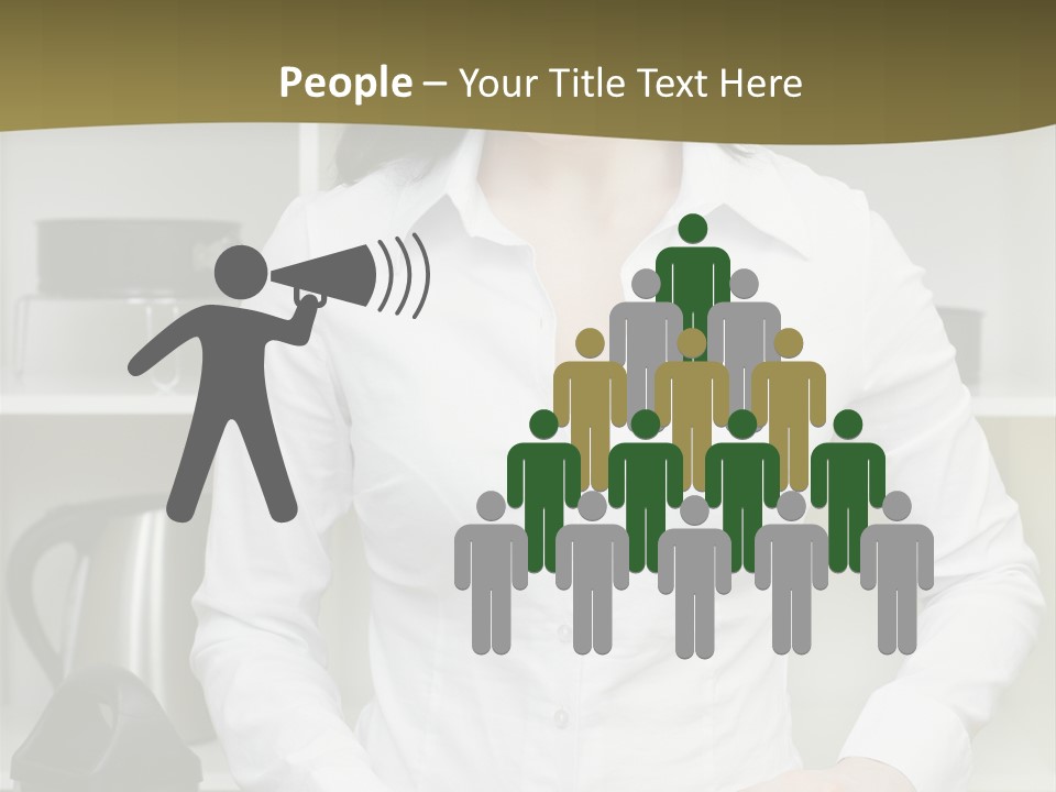 Caucasian View Care PowerPoint Template