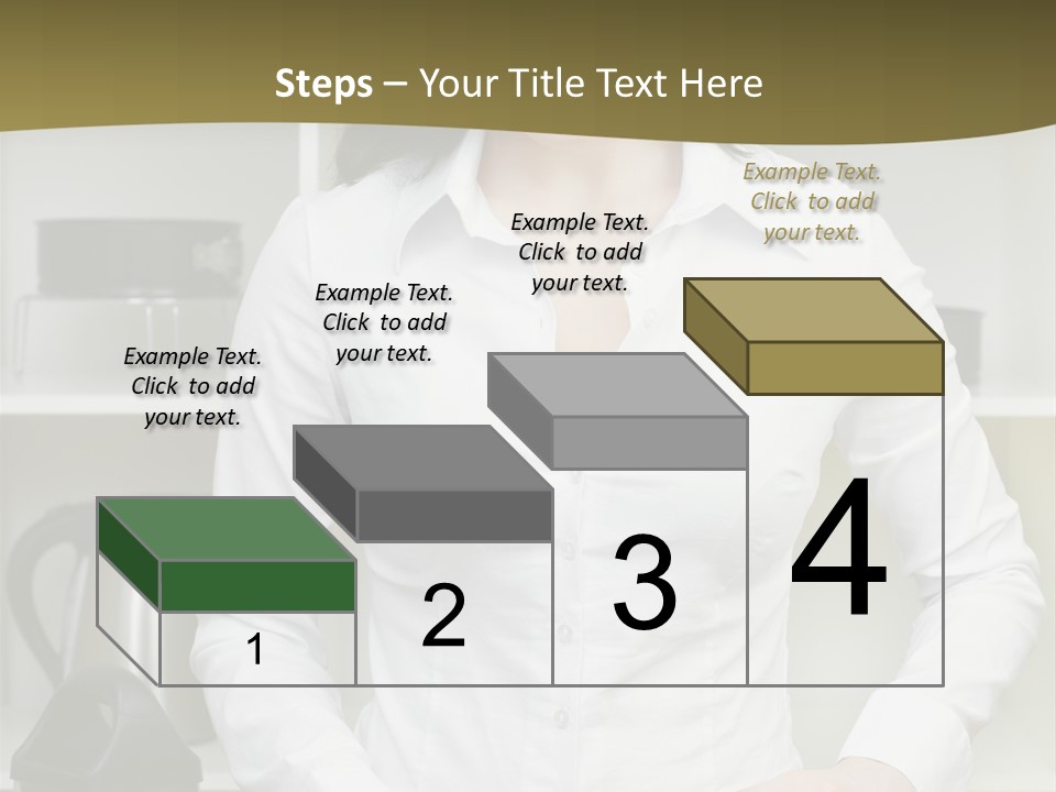 Caucasian View Care PowerPoint Template