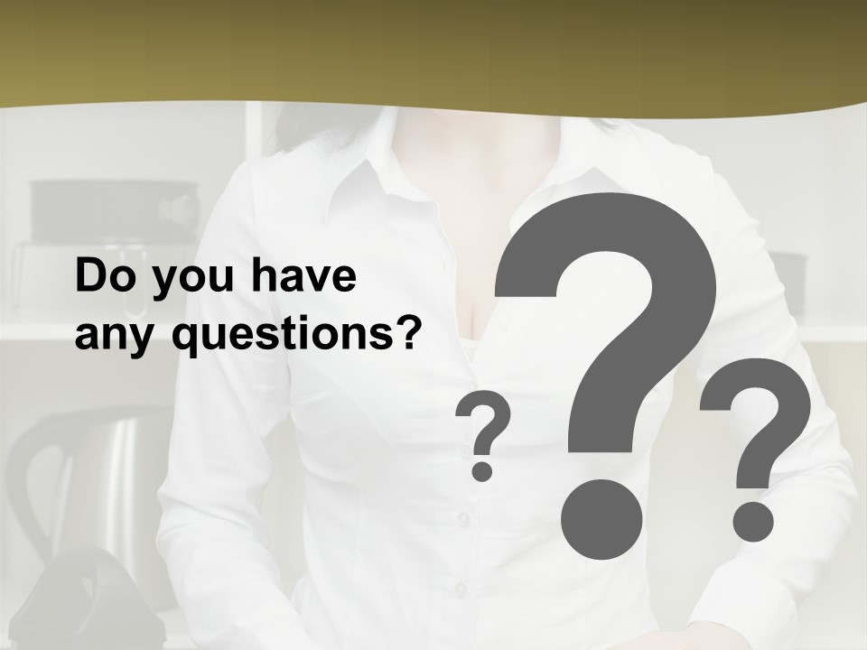 Caucasian View Care PowerPoint Template