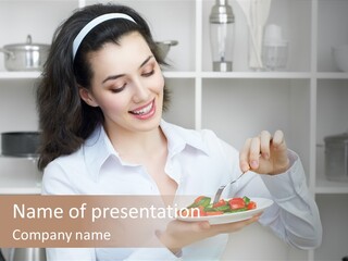 Ripe Tomato Face PowerPoint Template