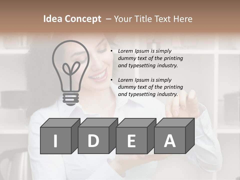 Ripe Tomato Face PowerPoint Template