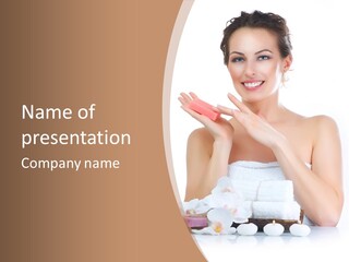 Towel Apply Treatment PowerPoint Template