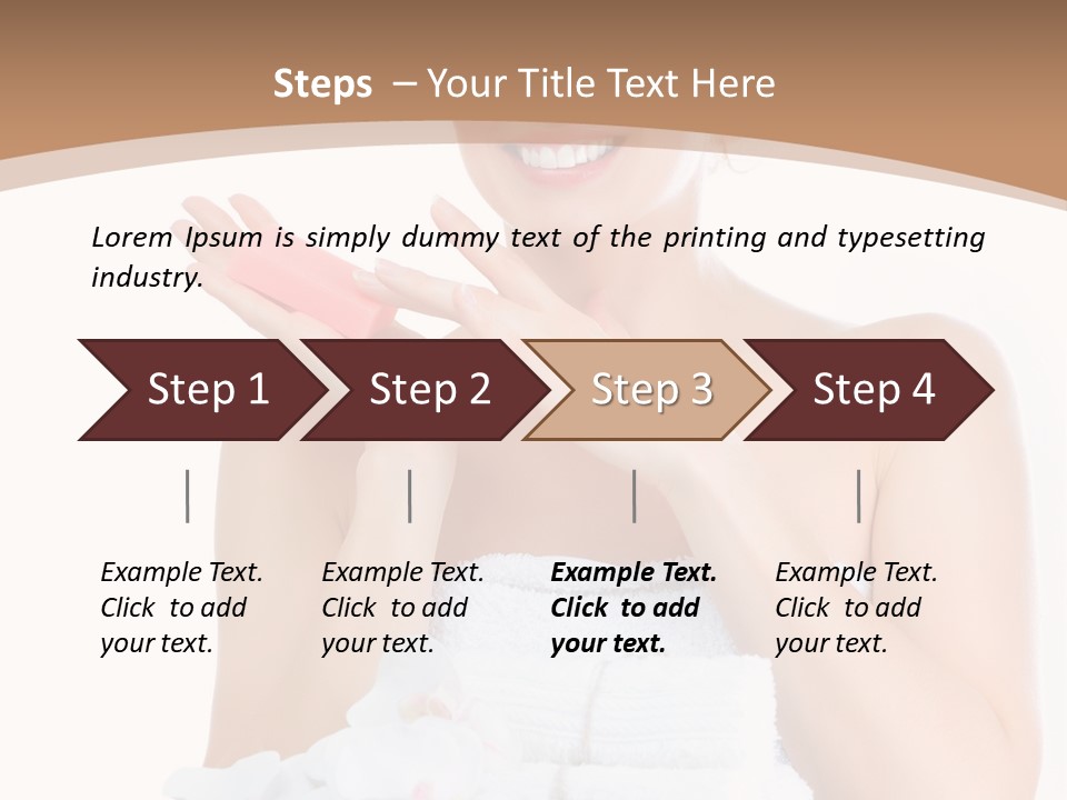 Towel Apply Treatment PowerPoint Template