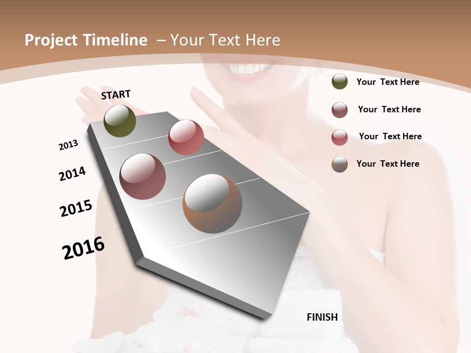 Towel Apply Treatment PowerPoint Template