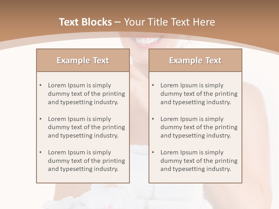 Towel Apply Treatment PowerPoint Template
